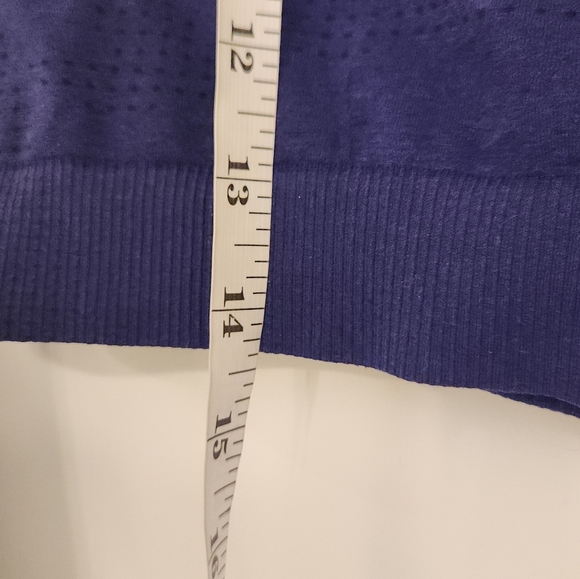 Gymshark Vital 2.0 Purple Long Sleeve Workout Top Size M #I271 - Picture 3 of 4